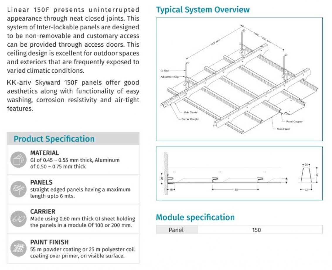 Clip-In Ceiling