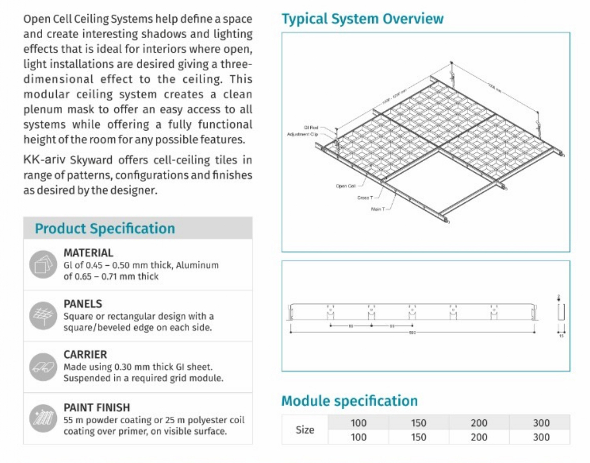 Open Cell Ceiling